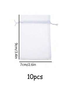 50pcs Organza Gift Bags With Drawstring Cord For Jewelry, Candy, Wedding, Party - Pink - View 11