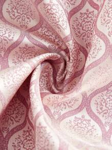 SHEIN Frenchy 女士复古刺绣网眼撞色无袖连衣裙 - 粉色 - 查看 4
