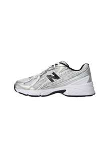 New Balance Men's Sneakers U740 - White/Silver Metallic/Navy - View 5