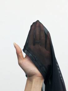 Maija Romantisches, modisches Damen-Farbverlauf-Muster-Mesh-Asymmetrisches-Ärmelloses-Top, Sommer-Romantik, Mode, vielseitig; geeignet für Sommerurlaub, bequem