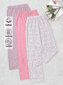 3 buc. Detaliu imprimat și etichetă Homewear Lounge Fund