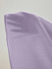 MOTF STUDIO SOLID LACE INSERT LONG SLEEVE SHIRT - Purple - View 7