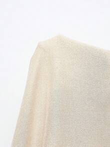 Manfinity CasualCool 男士长袖纯色单排扣休闲夹克，米色，秋季款 - 杏色 - 查看 7