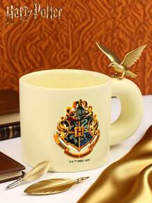 HARRY POTTER X SHEIN 1PC Graphic Pattern Ceramic Cup, Handmade Design, Styled Coffee/Tea Cup, Friend Gift, Back To School Supplies, Christmas Gift, Birthday Gift - Multicolor - View 3