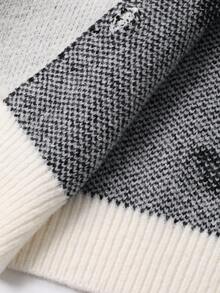 DAZY Baby Girls' Round Neck All-Over Heart Print Cute Long Sleeve Cardigan Fall/Winter - White - View 10