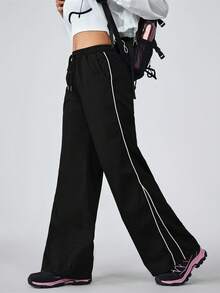 Flexra Women's Casual Versatile Straight Leg Jeans Pants Outdoor Pants For Hiking Sun Protection Lightweight Quick Dry - Black - View 7