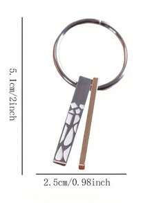 1pc Thick And Thin Keychain For Best Friend, Stainless Steel Keychain,Inspirational Friendship Keychain For Women & Men, Birthday Gift Box, Sentimental Friends Gifts, Sisters Tribe Friendship Gift, Birthday Gift, Key Chain Toy Pendant For Key Bag Cloth, Birthday Anniversary Party Gifts Supplies, Holiday Accessory,Christmas - Multicolor - View 7