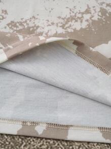 Discovery X SHEIN Men's Letter & Mountain Graphic Round Neck Short Sleeve T-Shirt