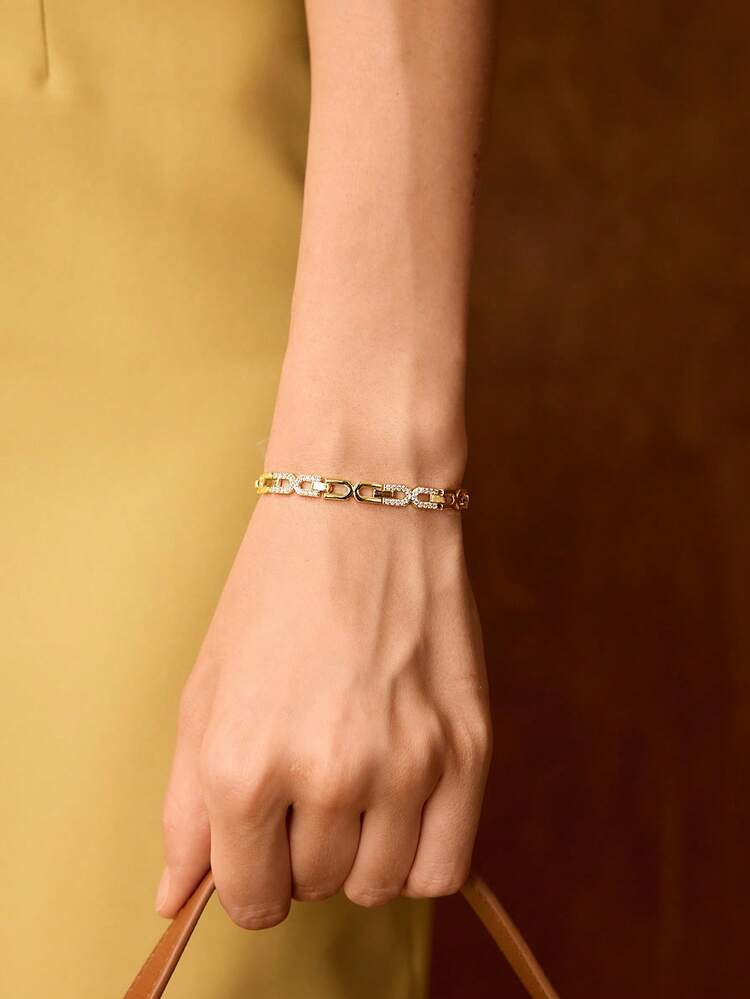 18K GOLD PLATED ELEGANT CASUAL BRACELET FOR WOMEN