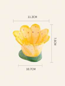 Joivida 手绘陶瓷花杯香薰蜡烛杯花饰北欧简约烛台卧室客厅ins风摆件送女友朋友的礼物办公桌摆件提升家居氛围必备