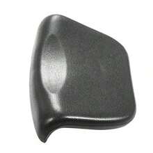 SHEIN 热水浴缸枕头 PU 浴垫，带防滑吸盘，符合人体工程学的家用水疗头枕，用于放松头部颈部，家用水疗浴缸浴室装饰秋季装饰浴室配件，返校季 - 黑色 - 查看 2