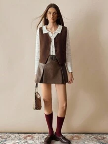 Florisole Casual Solid Color Hollow Out Knit Cardigan, Bohemian Style Spring/Autumn Outerwear Sweater For Women Fall Winter Cloth For Women - Apricot - View 3