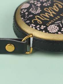 1 Piece Of 1.5-Meter Portable Telescopic Retro PU Leather Mini Tape Measure Retro Measuring Scale Retro Sewing Centimeter Inch Drum Scale