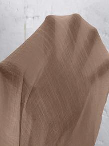 EMERY ROSE Embroidered Chiffon Casual Loose Long Sleeve Shirt Fall Cloth For Women - Dusty Pink - View 5