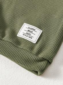 Cozy Pixies 男婴 2 件套休闲纯色长袖连帽衫和裤子套装