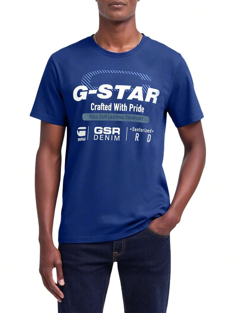 G-Star 男士T恤 - 藍色 - 查看 1