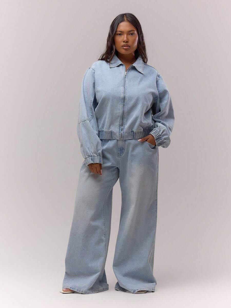 MUSERA Große Größen Jeans Herbst Winter