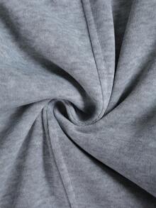 PAVTROS 男士纯色休闲宽松抽绳户外运动裤 - 灰色 - 查看 8