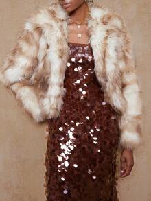 Lumalex Đầm hai dây đính sequin mùa đông thu sang trọng dành cho nữ, thích hợp dự tiệc prom, tiệc tùng, dạ hội, tiệc tùng, tiệc tùng kín đáo, tiệc tùng kiểu cổ điển, lấp lánh, tiệc tùng ngày lễ, lễ hội âm nhạc, đi chơi, kỳ nghỉ, ngoài trời, nhiều lớp, mùa cưới, tiệc tùng, lễ Al-Adha, tiệc năm mới, sang trọng mùa thu, phong cách mới, dành cho nữ, dạ hội, tinh tế - Cà phê nâu - Xem 5