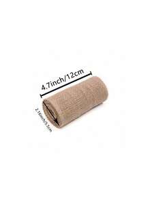 Dây thừng đay 2m/cuộn, ruy băng vải lanh, quà tặng thủ công, đóng gói ren, trang trí tiệc cưới, đồ thủ công tự làm, phụ kiện trang phục - Màu Khaki - Xem 8