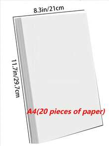 SHEIN Papel fotográfico brillante de alta calidad A4/12,7 cm/15,24 cm, papel fotográfico para impresión de inyección de tinta, papel fotográfico de inyección de tinta A4, papel fotográfico para impresora, papel fotográfico brillante de 12,7 cm de alto, papel fotográfico RC de 15,24 cm 180g 20/100 hojas Vuelta al colegio