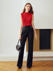 MOTF PREMIUM Camiseta de tirantes ajustada con patrón texturizado - Multicolor - Ver 6