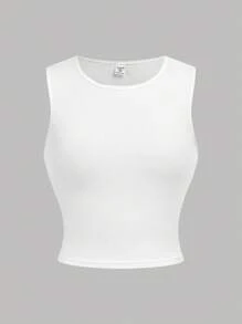 Girlism 少女黑色基本款运动休闲长袖短款连帽运动衫、白色基本款运动背心和黑色休闲运动裤套装 3 件套，开学季，户外运动服，运动服，秋季服装，演唱会服装