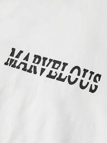 2 件套青少年女孩休闲字母印花落肩宽松短袖 T 恤和喇叭裤套装，夏季服装，夏季两件套 - 紫色 - 查看 11