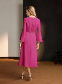 MOTF Soiréza 锁孔领口系腰带连衣裙 - 彩色 - 查看 5