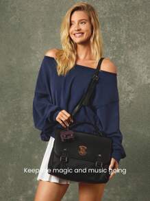 GLOWMODE X 哈利波特霍格沃茨学院仿皮挂钩插头开口标志耳机收纳袋健身旅行日常休闲