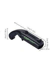 SHEIN 1pc Amusing Cap Gun Shaped Bottle Opener With Corkscrew - Multi-Functional Party Accessory For Effortless Beer Bottle Opening, Wine Cork Removal, And Fun Entertainment - Perfect For Home Bar, Party, And Wedding Favors, For Outdoor, Camping