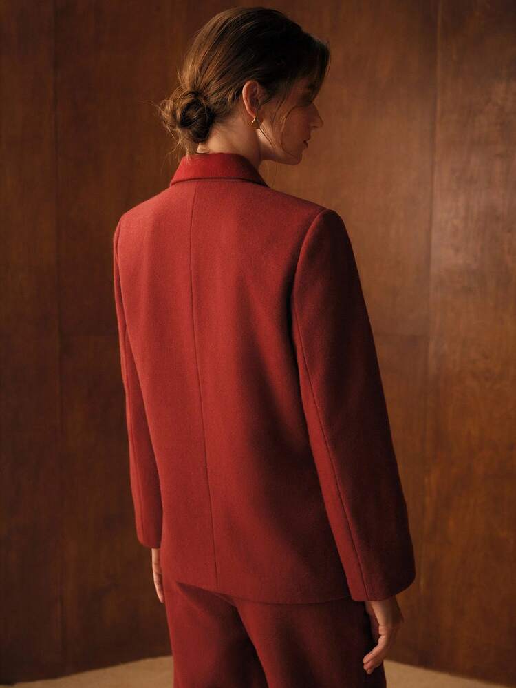 WOOL DOUBLE BREASTED OVERCOAT