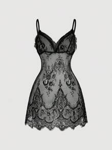 SHEIN MOD 2 件套加大码蓝白条纹衬衫和蕾丝吊带裙，温布尔登风格，温布尔登服装 - 彩色 - 查看 6