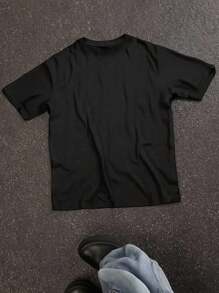 SHEIN Áo thun tay ngắn họa tiết chân dung màu hồng phong cách cổ điển giản dị dành cho bé gái tuổi teen, phù hợp cho mùa hè, phong cách cổ điển, phong cách nghỉ dưỡng giản dị, phong cách, dễ thương Y2K Cô gái dừa, kỳ nghỉ Boho, kỳ nghỉ xuân, sẵn sàng cho bữa sáng muộn, chuyến đi biển dành cho các cô gái, phong cách neon, lễ hội âm nhạc Bohemian Hippie, phù hợp cho mùa hè - Nhiều màu - Xem 2