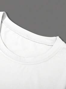 Manfinity EMRG Áo thun tay ngắn cổ tròn in họa tiết thoải mái, vừa vặn mùa hè dành cho nam - Nhiều màu - Xem 4