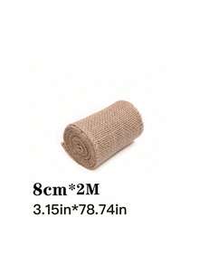 Dây thừng đay 2m/cuộn, ruy băng vải lanh, quà tặng thủ công, đóng gói ren, trang trí tiệc cưới, đồ thủ công tự làm, phụ kiện trang phục - Màu Khaki - Xem 17