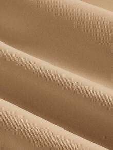 SHEIN MOD Women's Solid Color Sleeveless Dress (With Belt), Back To School Season,Elegant Dresses For Women, Khaki Dress Women