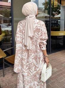 DAZY Women Two Pieces Outfits For Daily Wear Fall/Winter Modest Fashion - Khaki - View 2