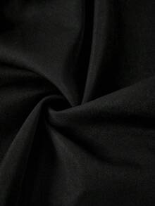 Ellevyn Women's Contrast Color Collar Raglan Sleeve Double-Breasted Belted Trench Coathalloween In Fall/Winter - Black and White - View 5