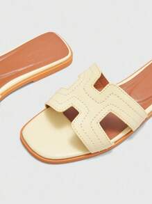 CUCCOO BIZCHIC Women's Casual Open Toe Comfortable Flat Sandals For Daily Wear