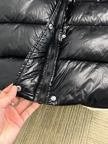 SHEIN 1pc Teen Girl Black Casual Outdoor Solid Color Thickened Hooded Long Jacket With Pockets, Autumn/Winter Fall - Black - View 6