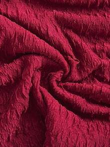 Soleia 女式纹理针织垂坠领金属肩带宽松衬衫，适合派对、圣诞节、约会、夜总会、海滩、游轮、下午茶、波西米亚风、波西米亚风、度假、秋季 - 酒紅色 - 查看 6