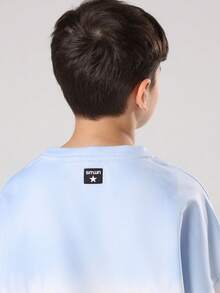 SUMWON 男童扎染卫衣短裤套装，休闲套头衫，圆领长袖，秋冬款 - 彩色 - 查看 6