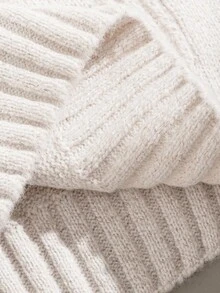 EURMUSE Men Rib Knit Turtle Neck FW Fashion Regular Sweater - Beige - View 6