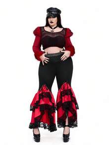 Whyspr Goth Punk Halloween Plus Size Pants Fall Cloth For Women - Multicolor - View 6
