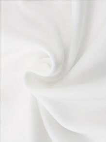 Manfinity Dauomo 男士夏季純色鈕扣半開襟短袖休閒帽T恤 - 白色 - 查看 5