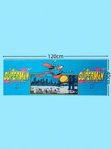 SUPERMAN X SHEIN Thảm tắm Diatomite họa tiết hoạt hình - Thảm trải sàn thấm hút chủ đề siêu anh hùng cho phòng tắm, miếng lót chân chống trượt, khô nhanh - Nhiều màu - Xem 4