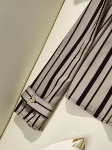 GlowEve 女士休闲通勤条纹长袖衬衫 - 彩色 - 查看 4