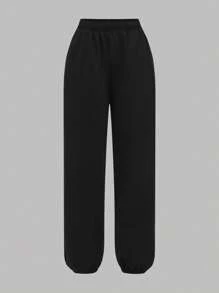 Girlism 少女黑色基本款运动休闲长袖短款连帽运动衫、白色基本款运动背心和黑色休闲运动裤套装 3 件套，开学季，户外运动服，运动服，秋季服装，演唱会服装