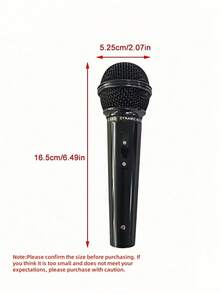 Microphone Prop - Fake Simulation Microphone Model For Home Bar Decor, Party Supplies, Photography Props, Karaoke Ornaments, Stage Decorations, Wedding & Birthday Party Favors, DJ Accessories, Shiny Mic Toy - Black - View 4
